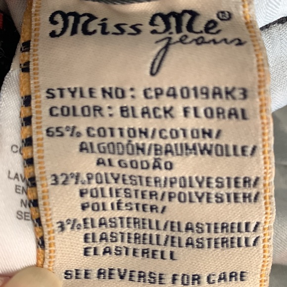 Miss Me 🌻🌺🌷Floral Skinny Jeans 25 NWT - Picture 10 of 10